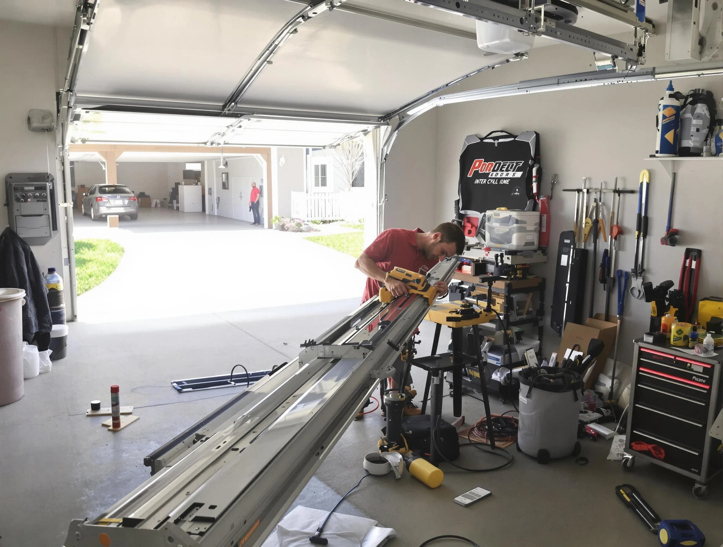 Birmingham Garage Door Repair expert performing track repair in Birmingham