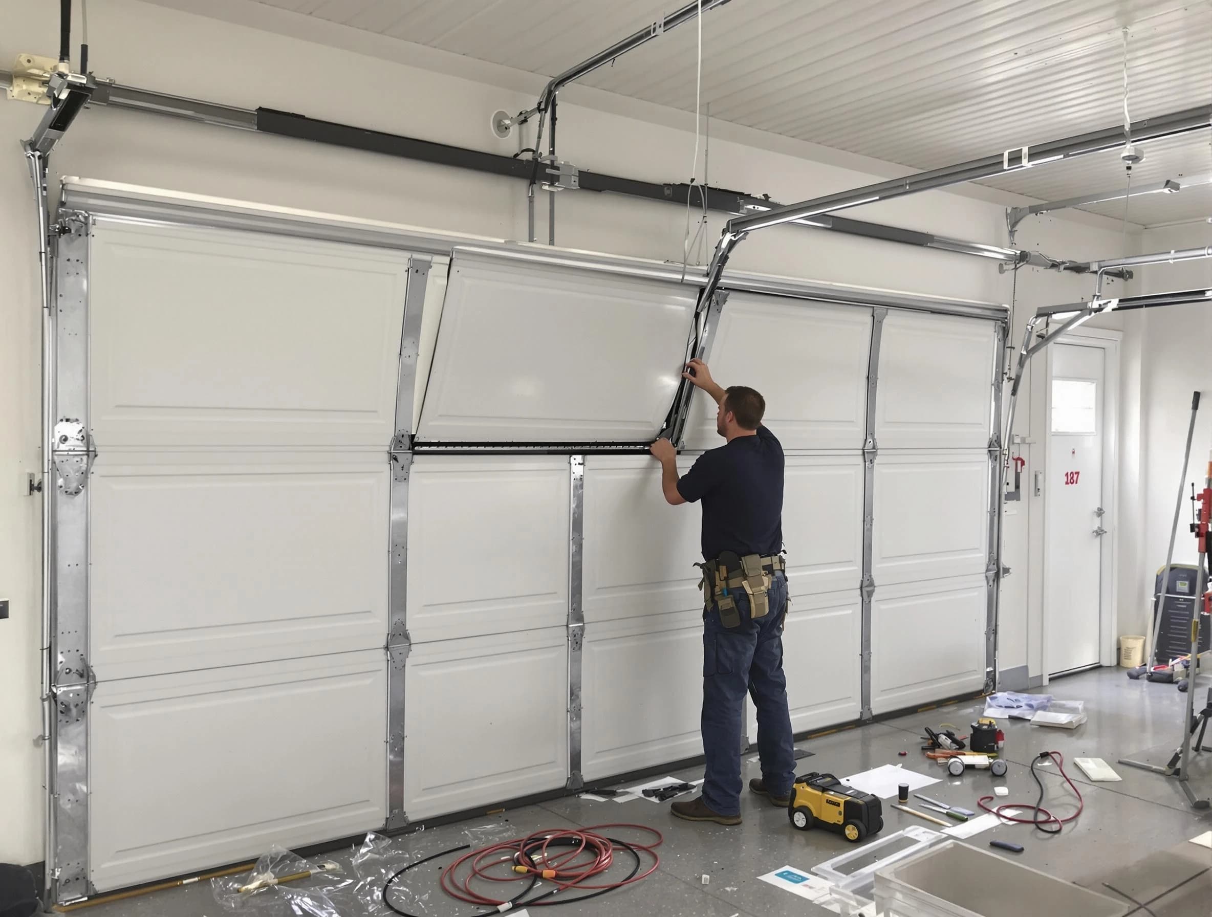 Garage Door Section Replacement in Birmingham