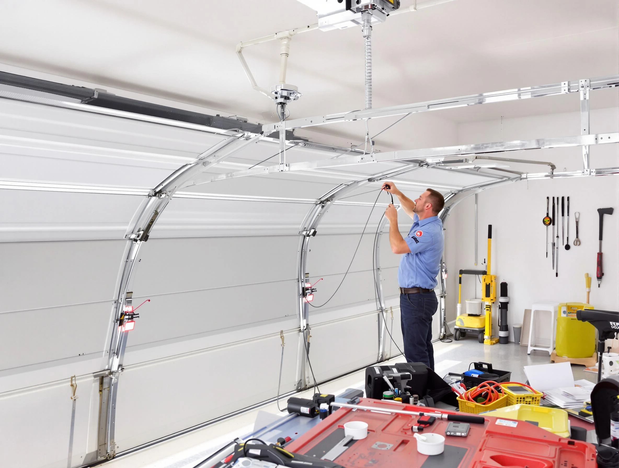 Garage door cable repair service by Birmingham Garage Door Repair in Birmingham